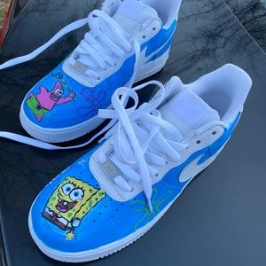 Nike custom painted Sponge Bob Af1